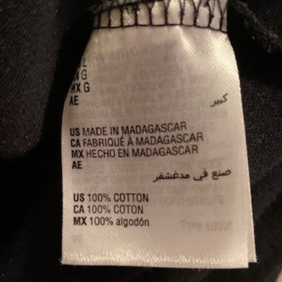 *HP* Charter Club black long sleeve mock turtleneck cotton top - Picture 2 of 5